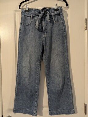 J. Crew Crop Tie Waist Jeans